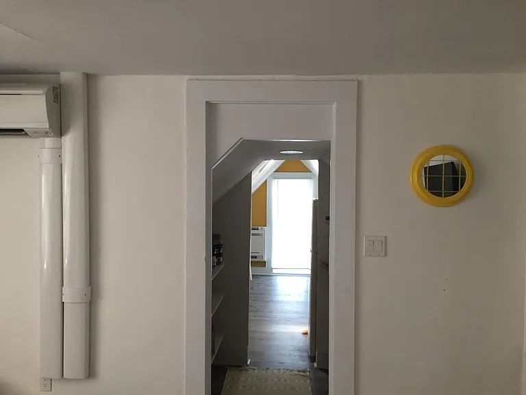 Looking into kitchen and butler's pantry