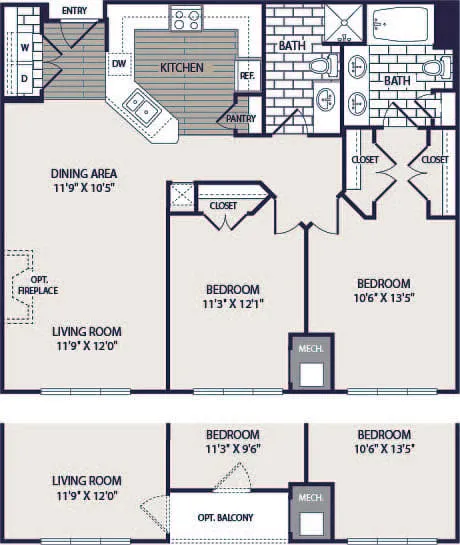 Floor plan Hewitt