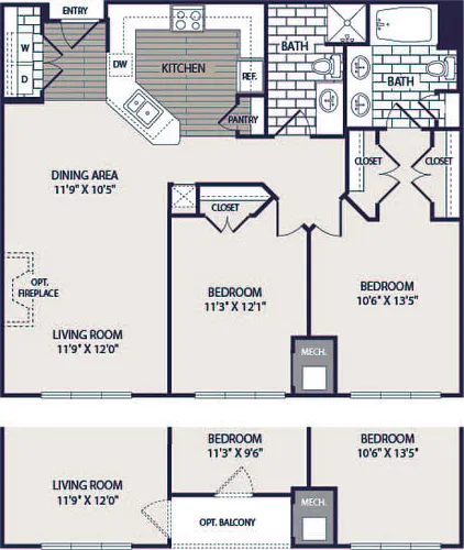 Floor plan Hewitt
