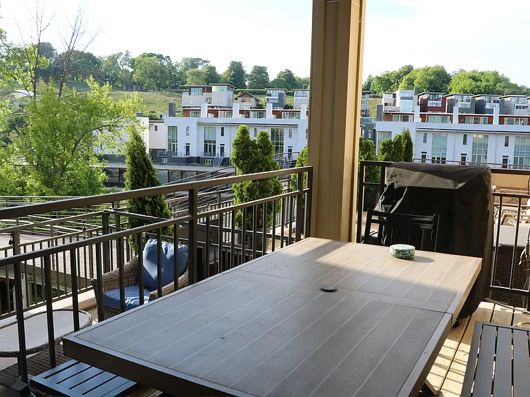 Your private riverside patio awaits _ hello, summer evenings!