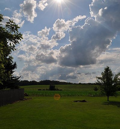 View from the back patio