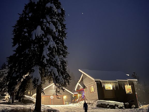 Outside of home as seen from driveway. Detached garage not included in rental use.