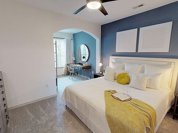 Bedrooms fit king-size bed and offer a sunroom