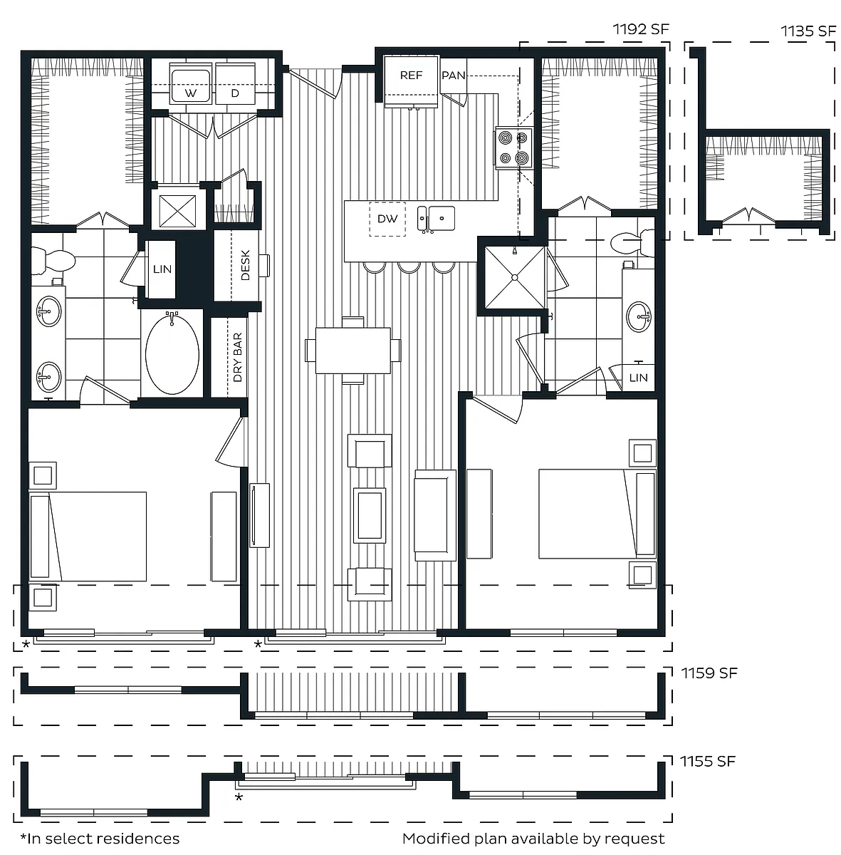 Floor plan 2 Bed/2 Bath-I