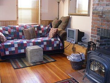 Livingroom w/ woodstove/fireplace