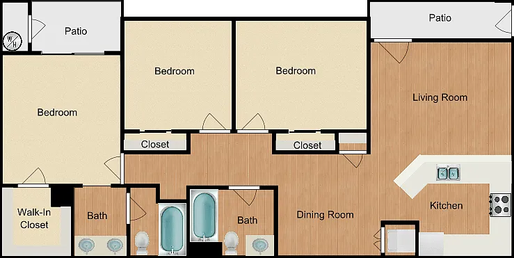 Plan B3 Floorplan Diagram