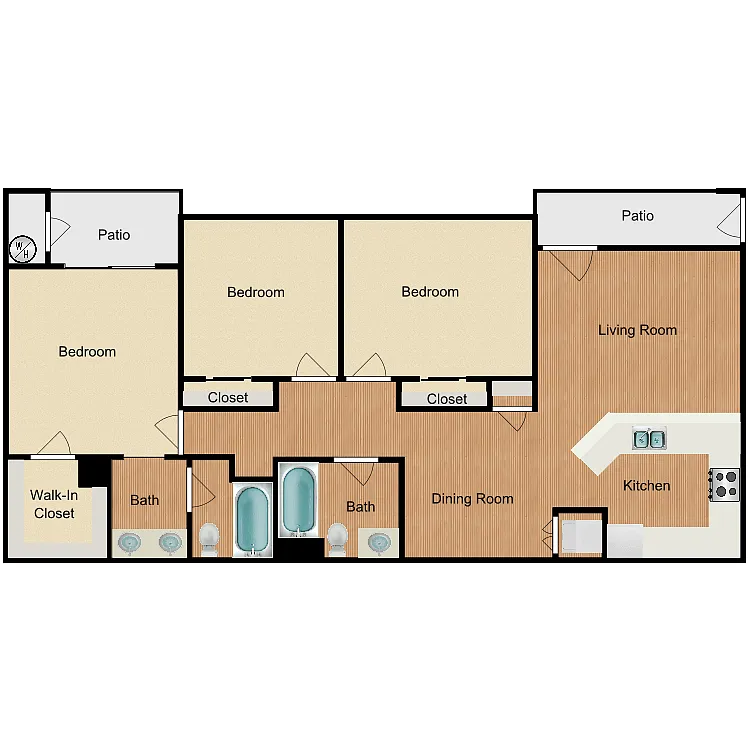 Floor plan Plan B3