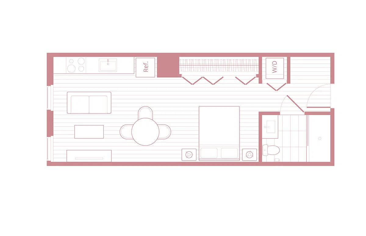 Floor plan S2 Furnished