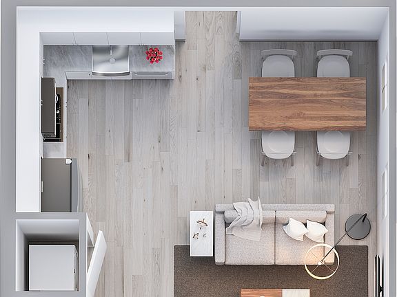 1 Bedroom Unit Floor Plan