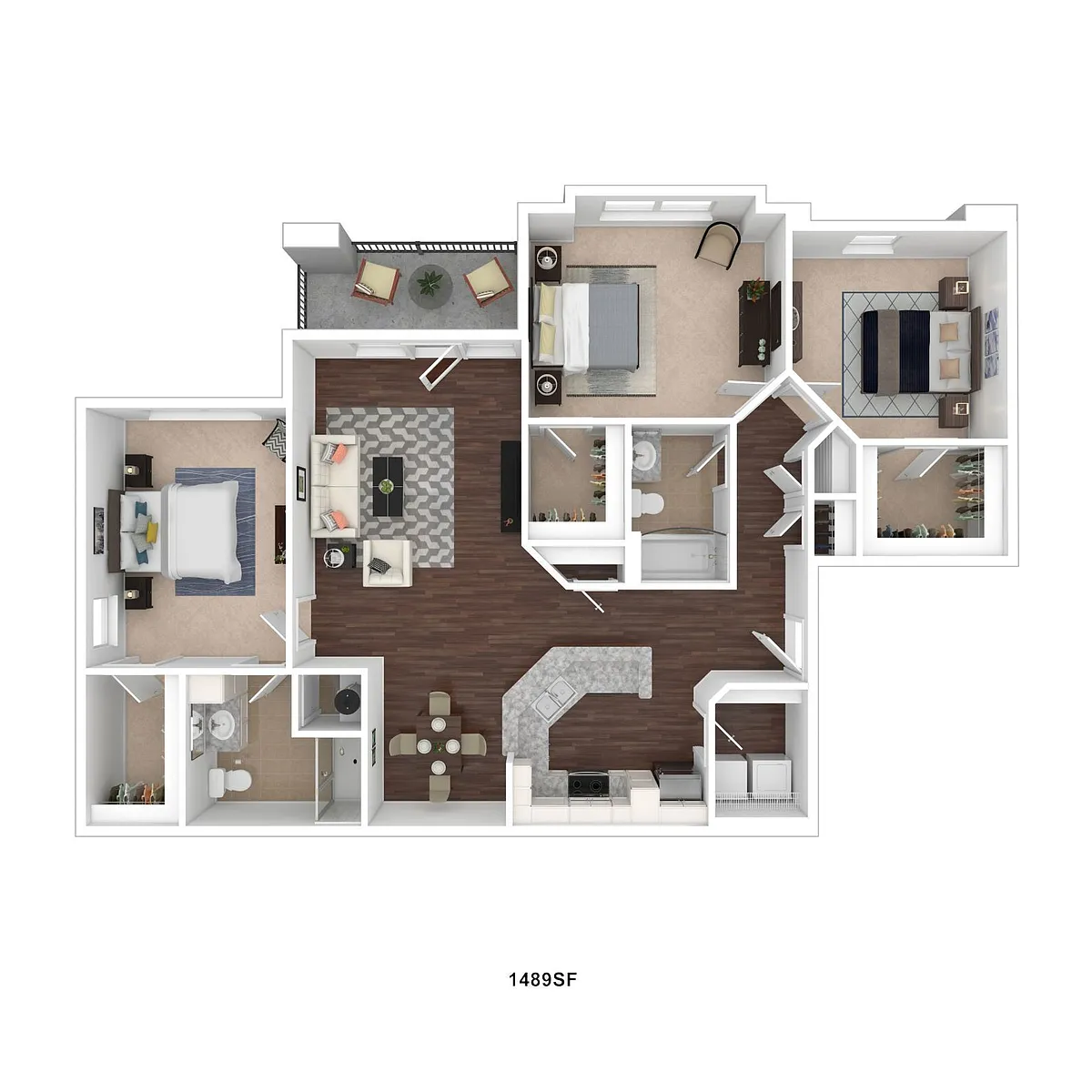 Floor plan 3 Bedroom Select