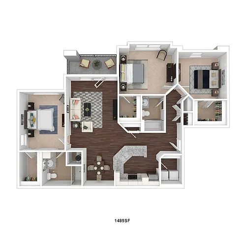 Floor plan 3 Bedroom Select