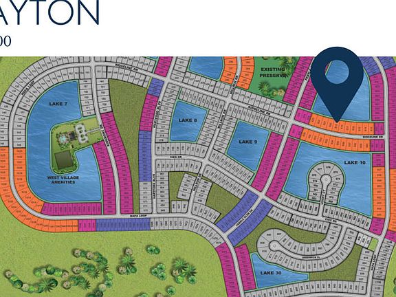 Location of this home within Verdana Village
