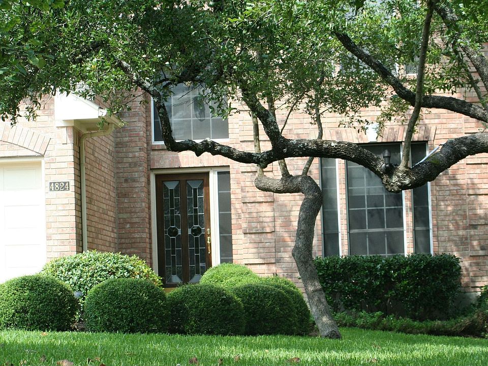 Front, lots of trees