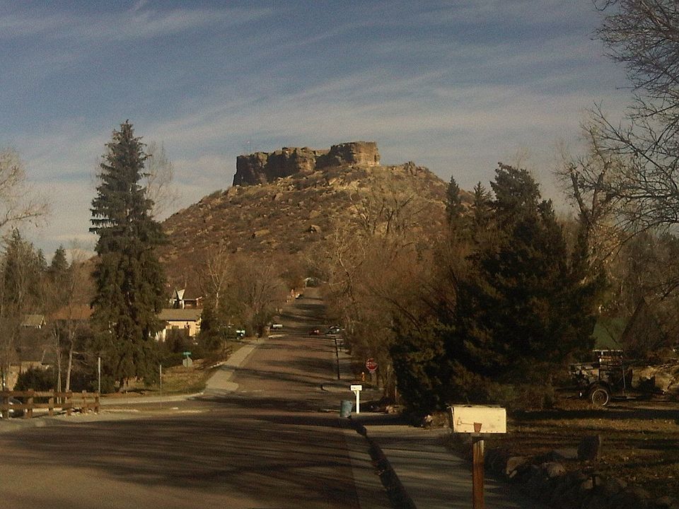 Castle Rock view from right of door