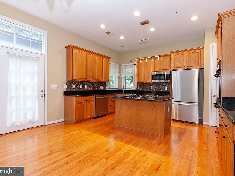 Kitchen with stainless steel appliances
