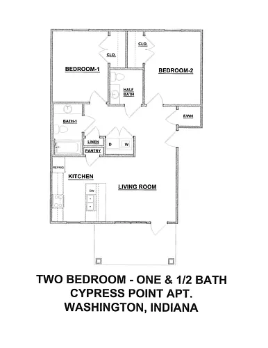 Floor plan 2 Bed