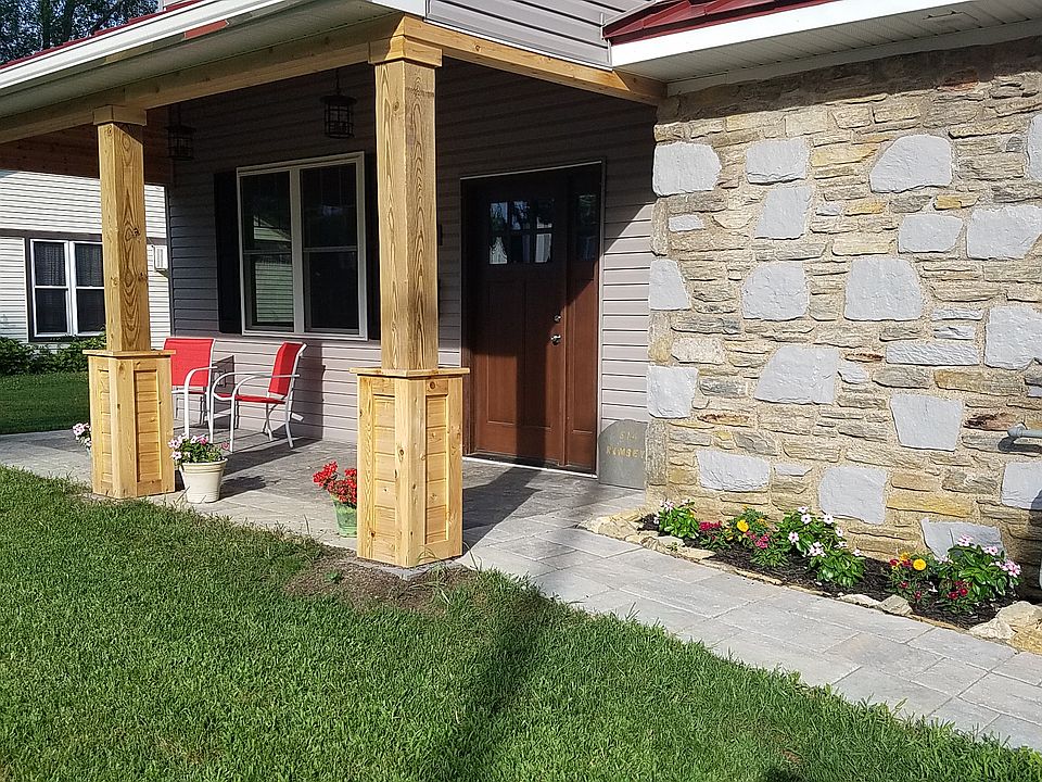 Cedar ceiling front porch
