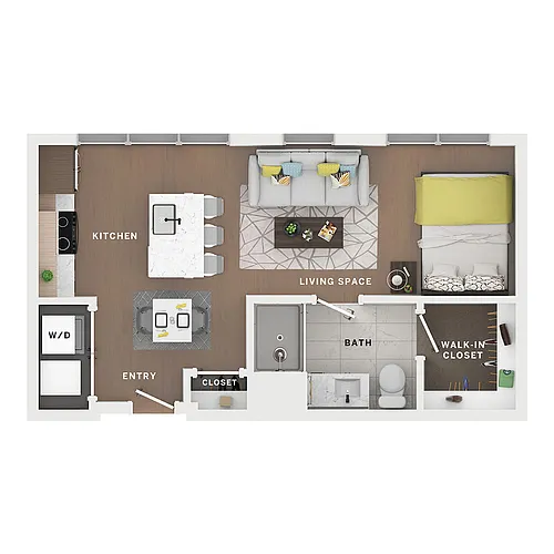Floor plan Studio - Sloane
