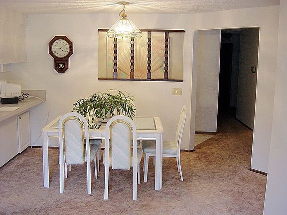 Spacious dining room