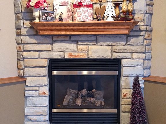 Family room with remote gas fireplace