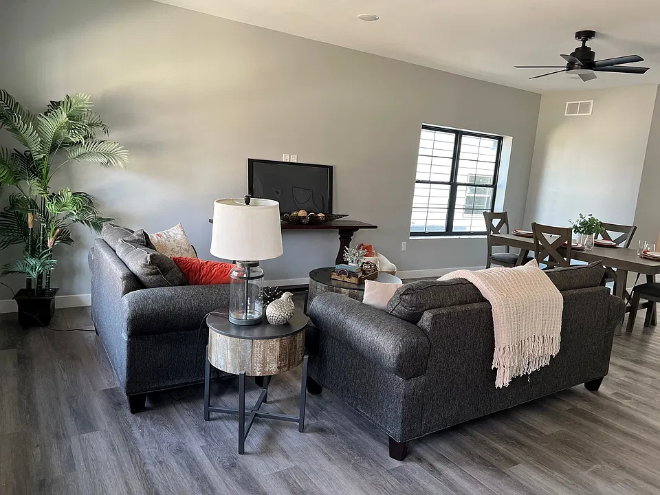 Staged unit with an identical floorplan.
