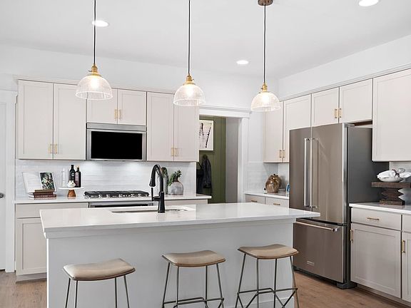 The kitchen of the Sheridan II single-family home by Brookfield Residential.