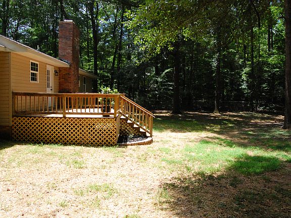 Back deck and yard