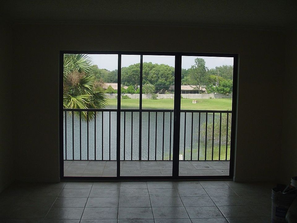 View of lake from living room
