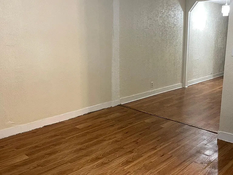 Living room and small dining area near the entrance