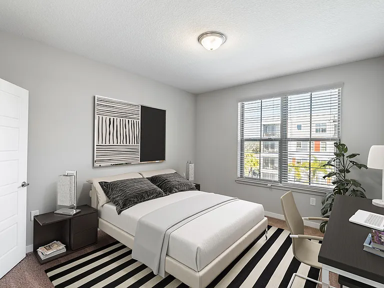 Virtually Staged Bedroom