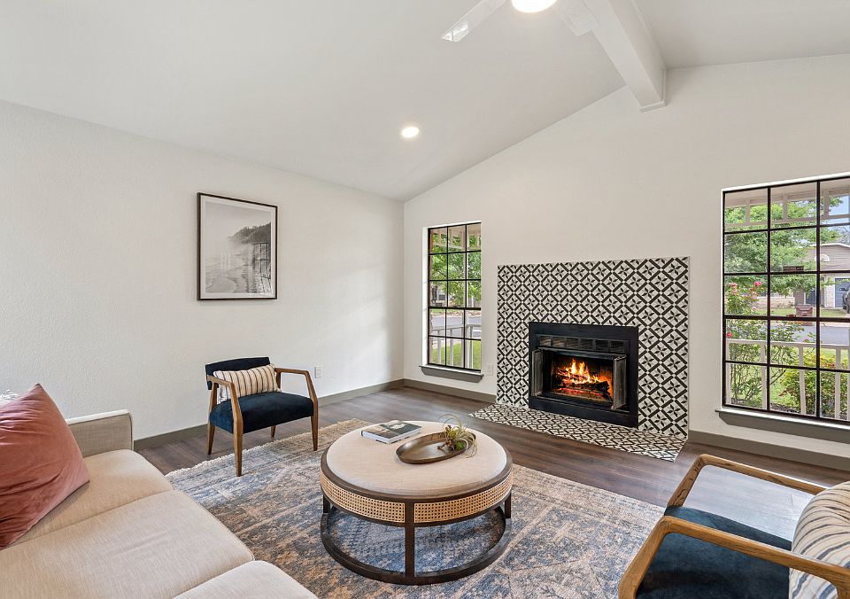Fireplace in living room