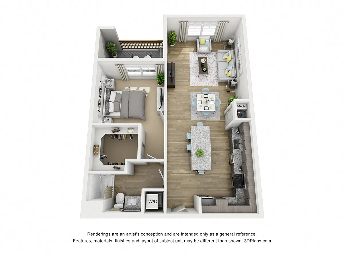 Floor plan A1C-P