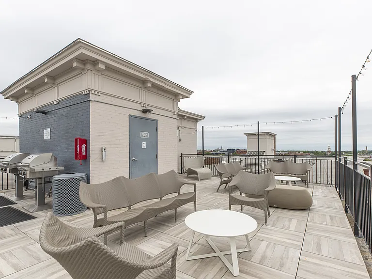 Rooftop deck with grilling area