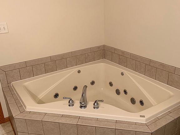 Whirlpool tub in master bath
