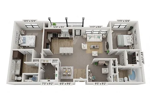 Floor plan 2X2 - B2