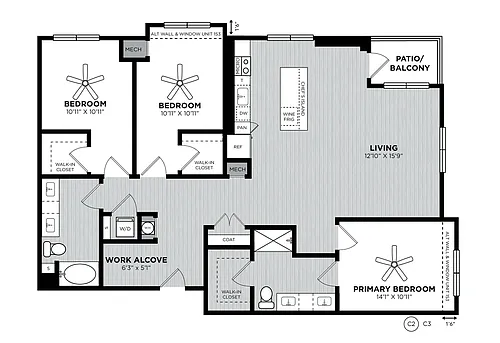 Floor plan C2 Ryder