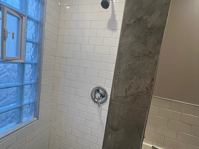 ceramic tiled shower