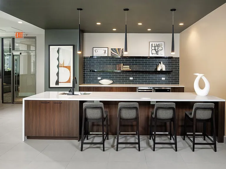 Resident lounge with kitchenette