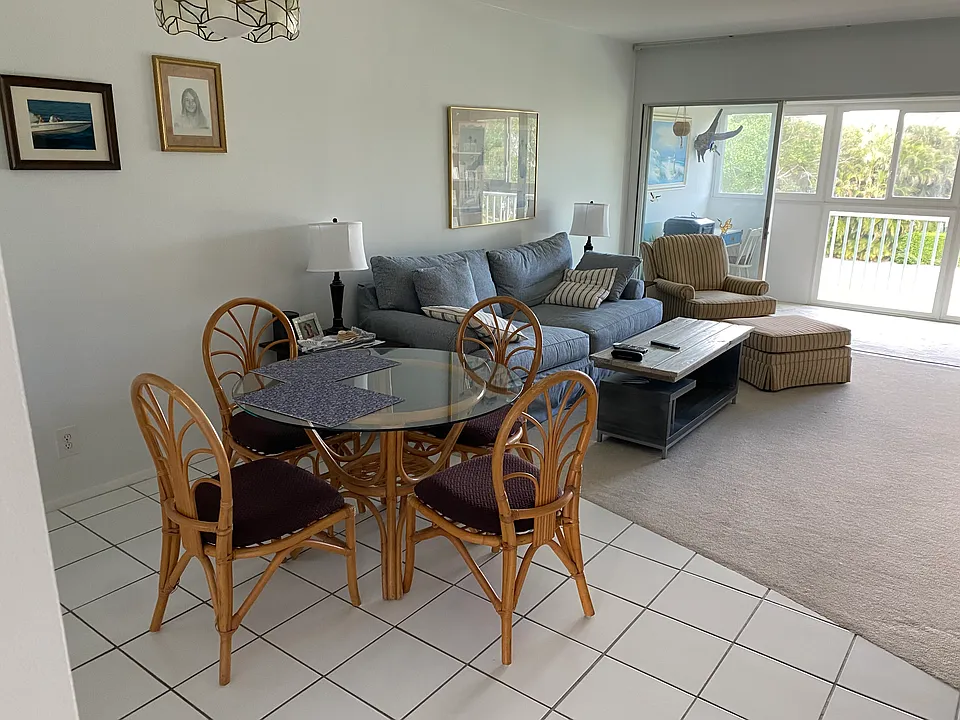 Dining Area on Tile and Living Room carpet