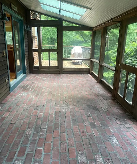 Screen in porch - off the kitchen