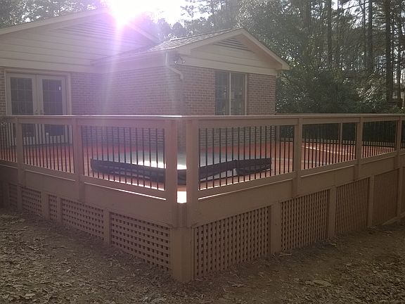 Deck and Hot tub
