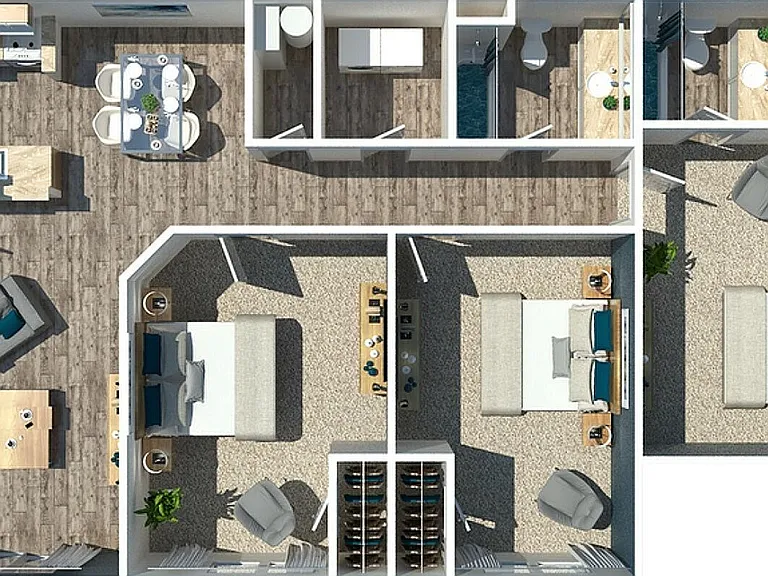 Explore the sophisticated layout of this contemporary apartment, featuring stylish and functional spaces. Explore the sophisticated layout of this contemporary apartment, featuring stylish and functional spaces.