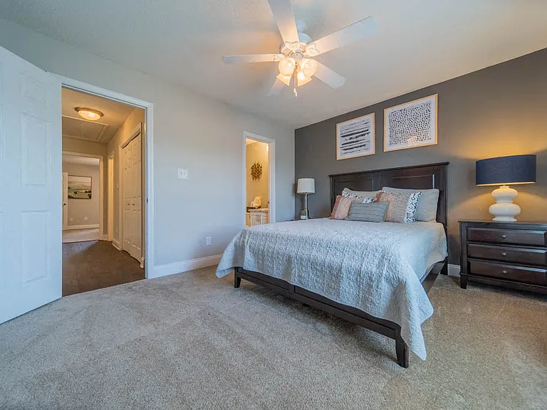 Enjoy a good night's rest in your bedroom at Haven at RTP