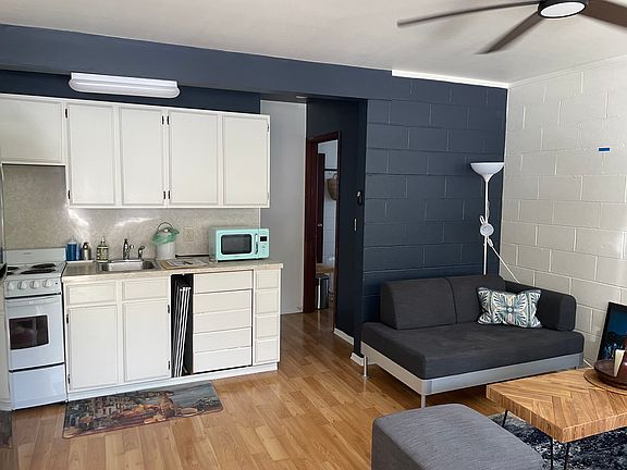 kitchen and living room