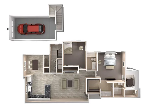 Floor plan Regent with Direct Access Garage