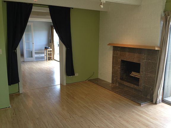 Master bedroom with fireplace