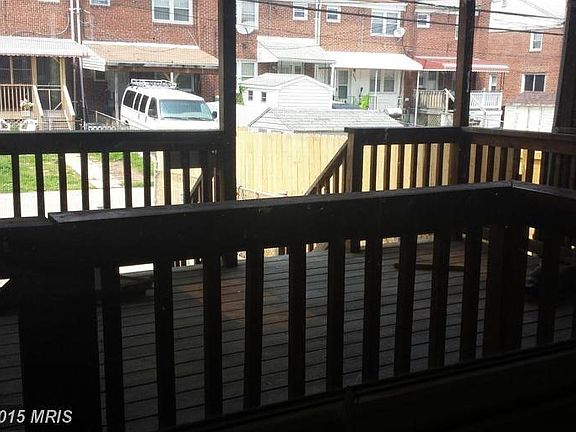 Covered back deck with fan