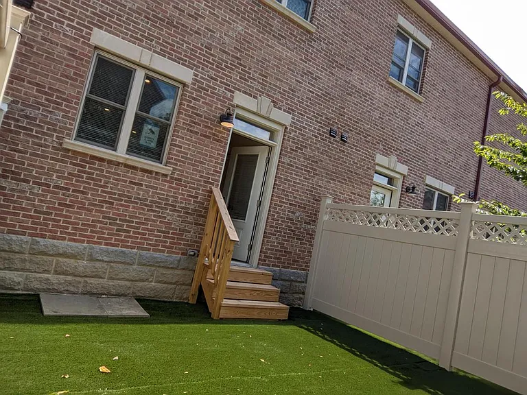Private Backyard Looking into Apt