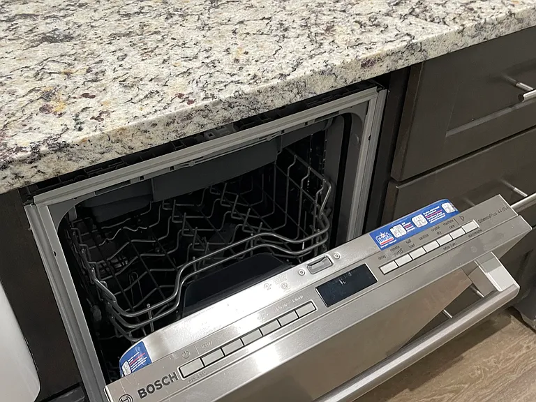 Bosch dishwasher is so quiet it shines light on floor to let you know it's running.