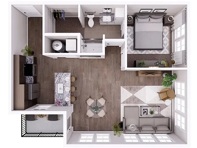 Floor plan Founders 1E